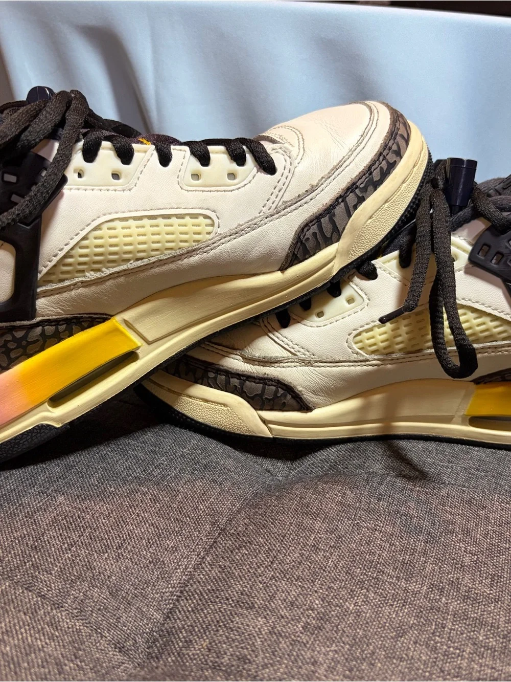 Jordan Spizike Low GS Citron Tint FQ3950-107 Size 4.5Y / Women's 6